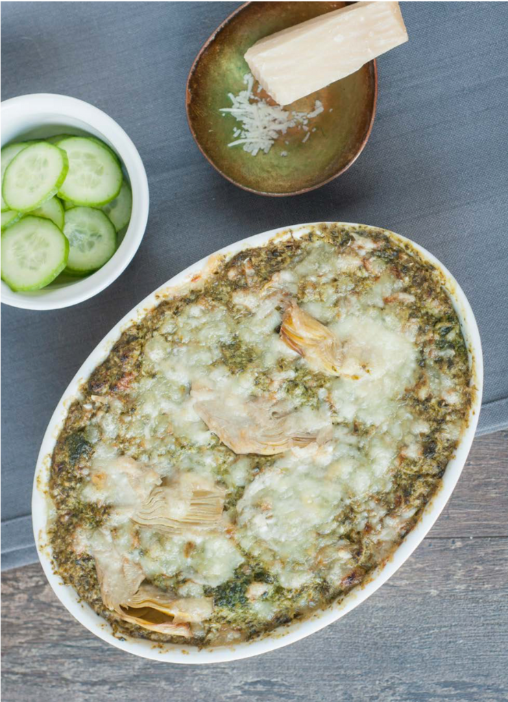 Spinach, Kale, and Artichoke Dip from Keto Essentials