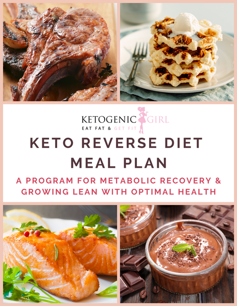 Reverse Keto Diet Meal Plan & KetogenicGirl Challenge - PRINTED BOOK INCLUDED