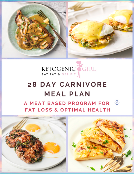 NEW! Carnivore Meal Plan & KetogenicGirl Challenge - PRINTED BOOK INCLUDED
