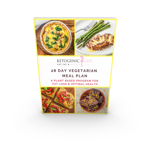 NEW! Vegetarian 28 Day Accelerated Meal Plan & Ketogenic Girl Challenge Membership - PRINTED BOOK INCLUDED